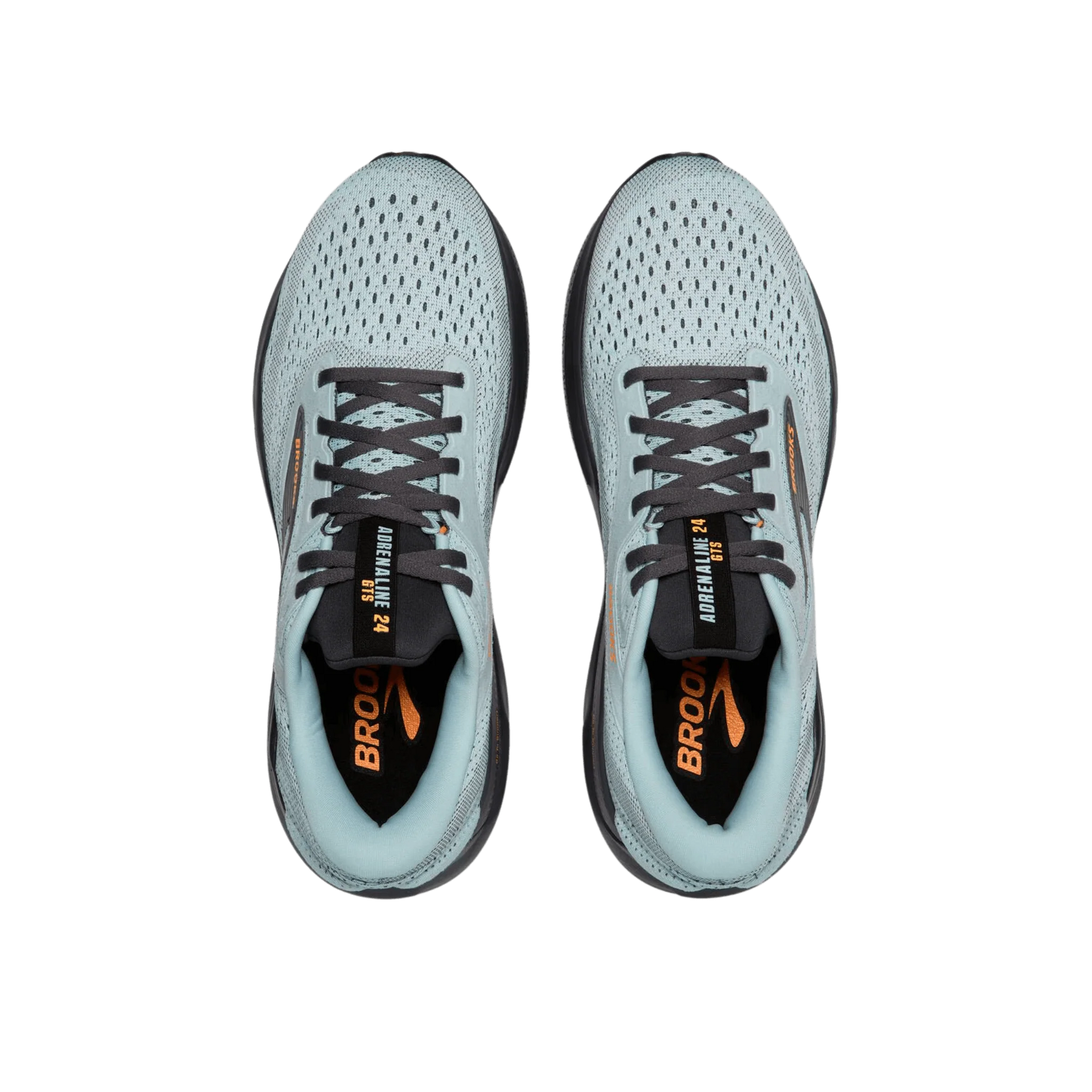Brooks Men's Adrenaline GTS 24 Running Shoe - Winter Sky/Ebony/Orange 1104371D416