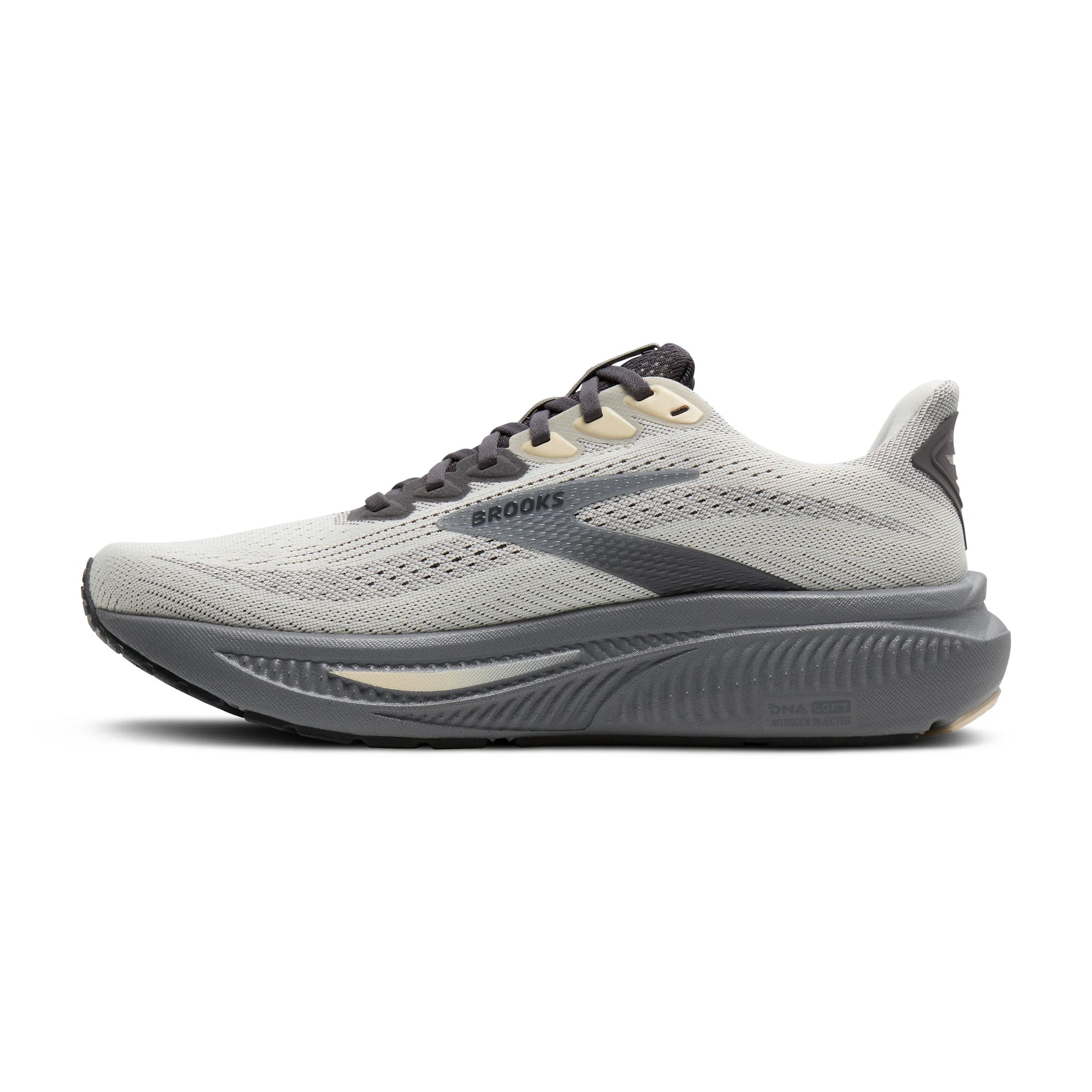 Brooks Men's Ghost 17 Running Shoe - Vaporous Grey/Primer/Sand 1104421D033