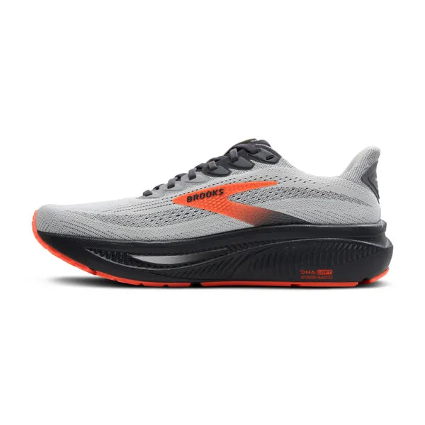 Brooks Men's Ghost 17 Running Shoe - Oyster Mushroom/Orange/Ebony