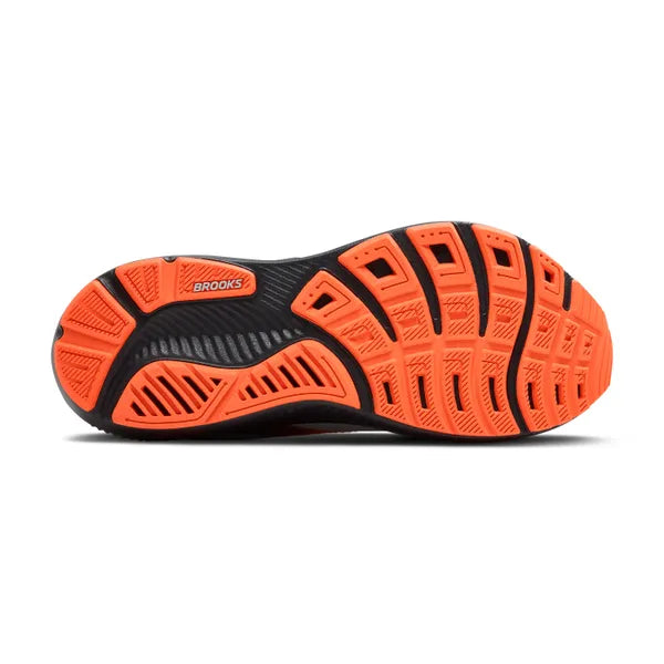Brooks Men's Ghost 17 Running Shoe - Oyster Mushroom/Orange/Ebony