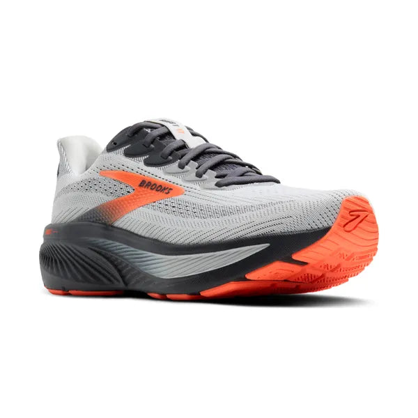 Brooks Men's Ghost 17 Running Shoe - Oyster Mushroom/Orange/Ebony