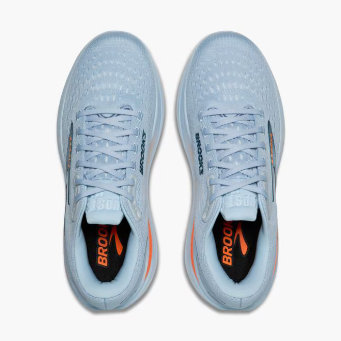 Brooks Men's Ghost Max 3 Running Shoe - Skyway/Blue/Orange 1104641D432