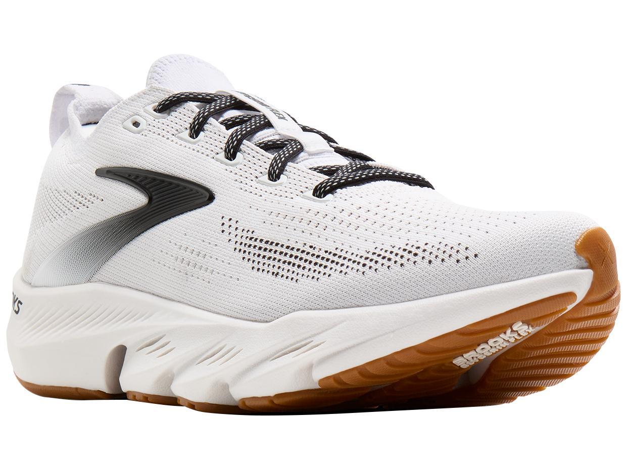 Brooks Men's Glycerin Flex Running Shoe - White/Black/Gum 195394771749
