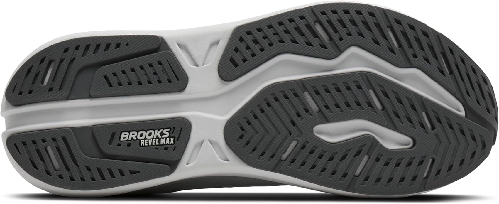 Brooks Men's Revel Max Running Shoe - Oyster Mushroom/Poppy Seed 1104821D038