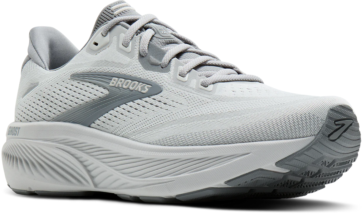 Brooks Men's Ghost 18 Running Shoe - Primer Grey/Oyster/Mushroom
