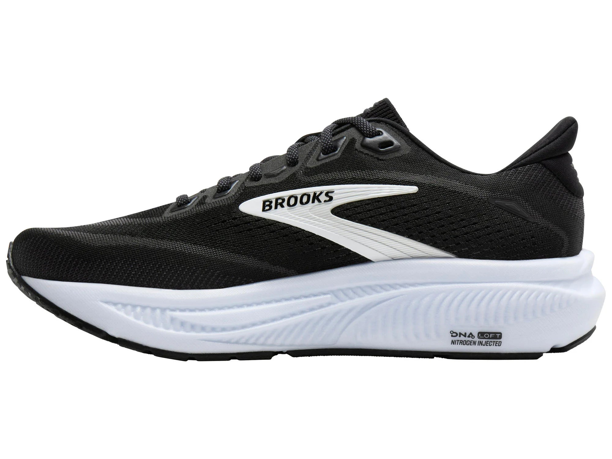 Brooks Men's Ghost 18 Running Shoe - Black/Grey/White 1104931D090