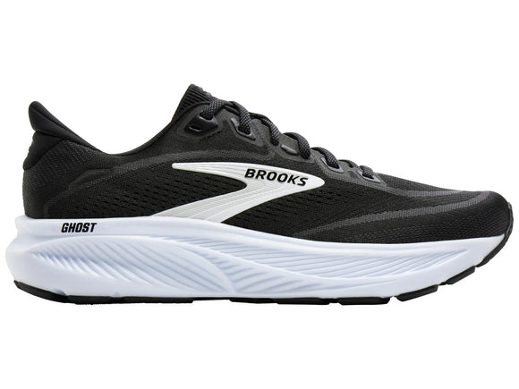 Brooks Men's Ghost 18 Running Shoe - Black/Grey/White 1104931D090