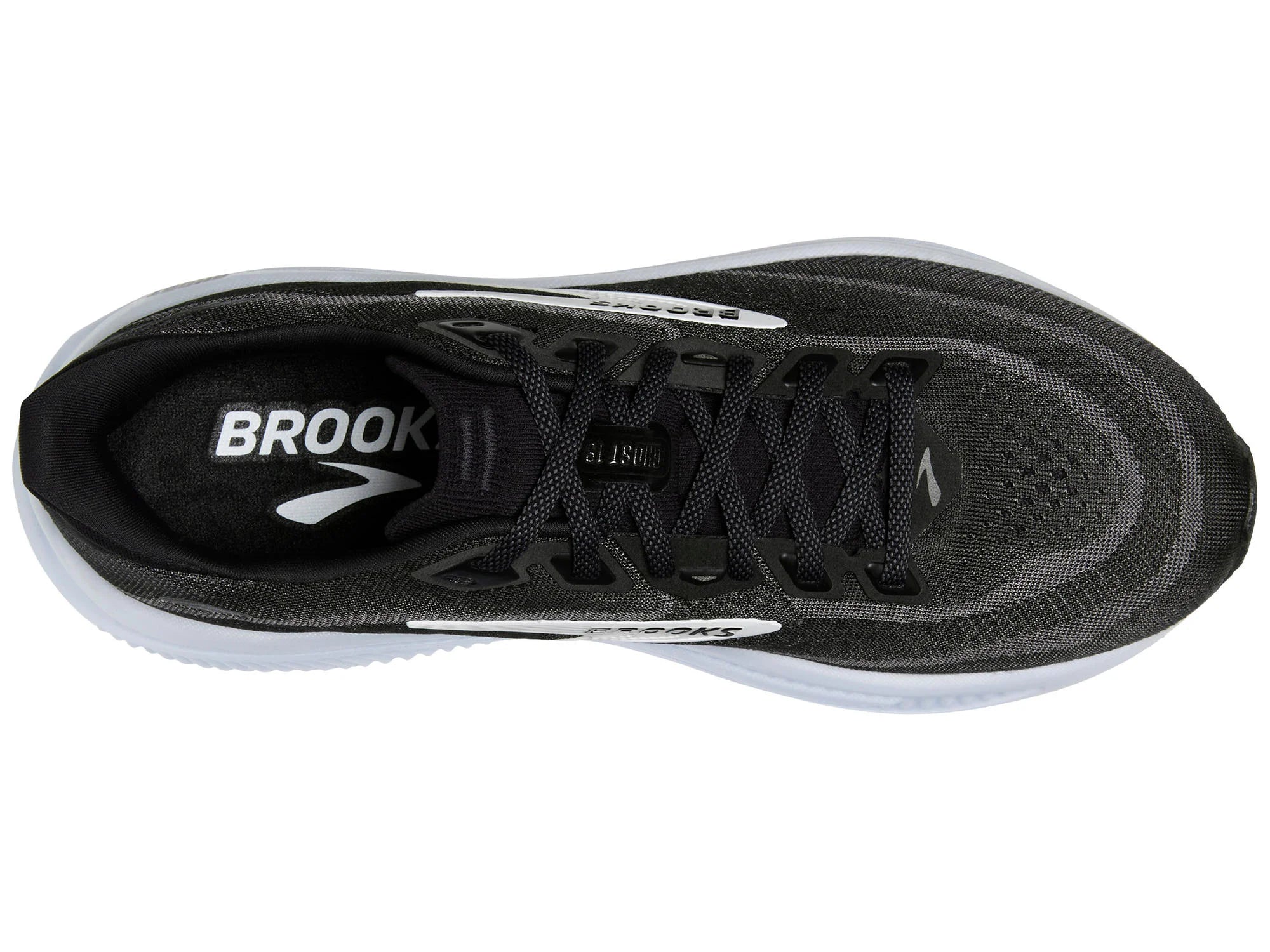 Brooks Men's Ghost 18 Running Shoe - Black/Grey/White 1104931D090