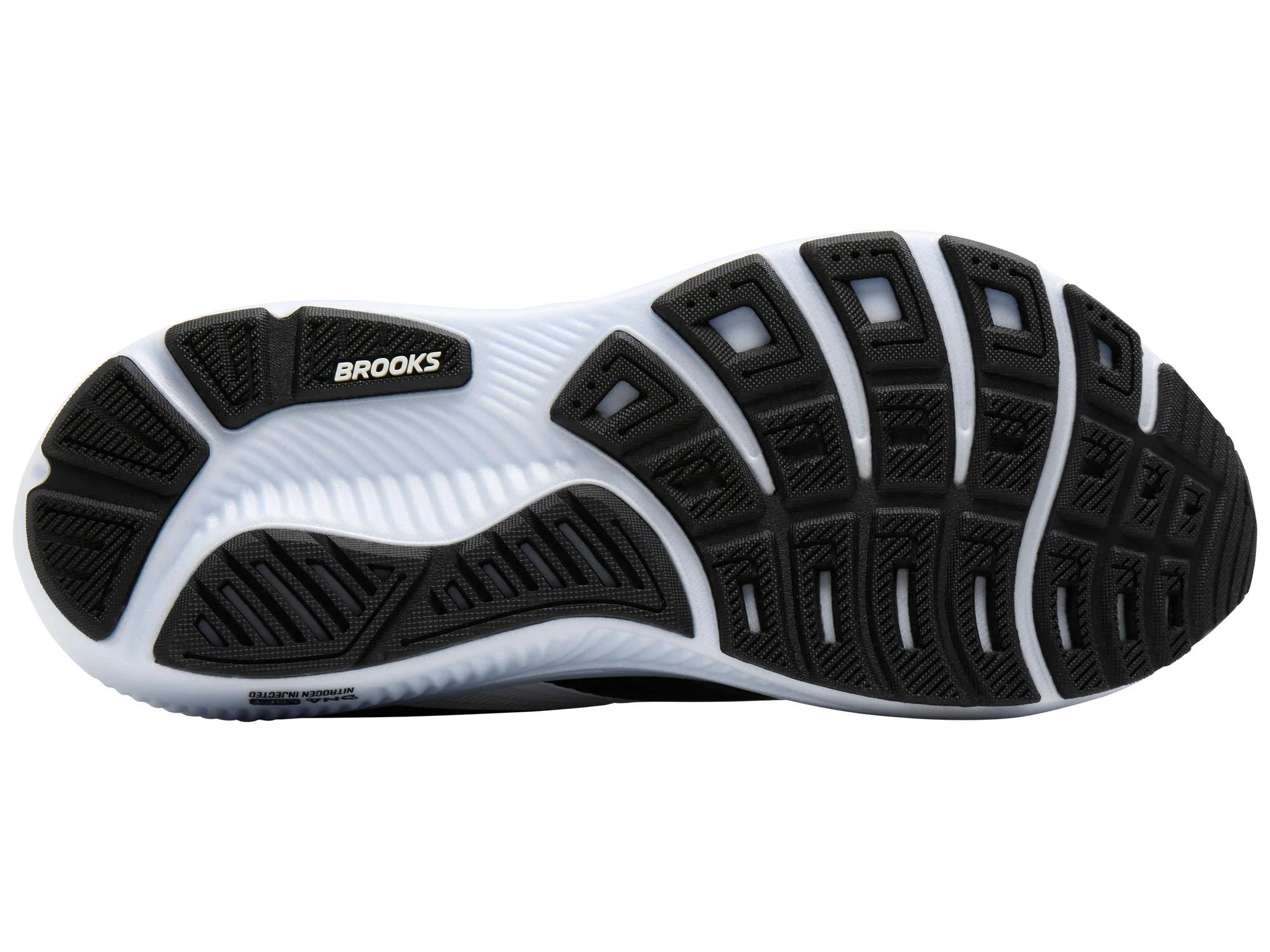 Brooks Men's Ghost 18 Running Shoe - Black/Grey/White 1104931D090
