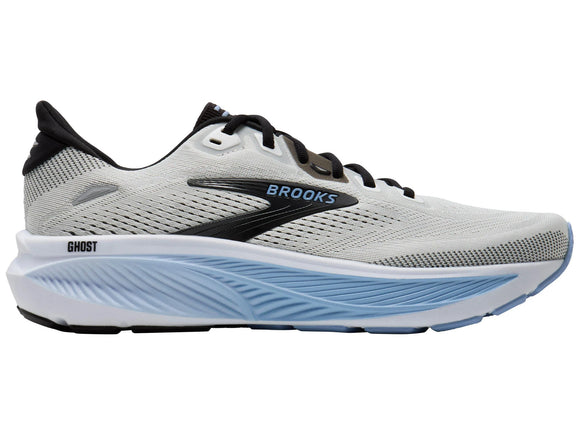 Brooks Men's Ghost 18 Running Shoe - White/Black/Open Air