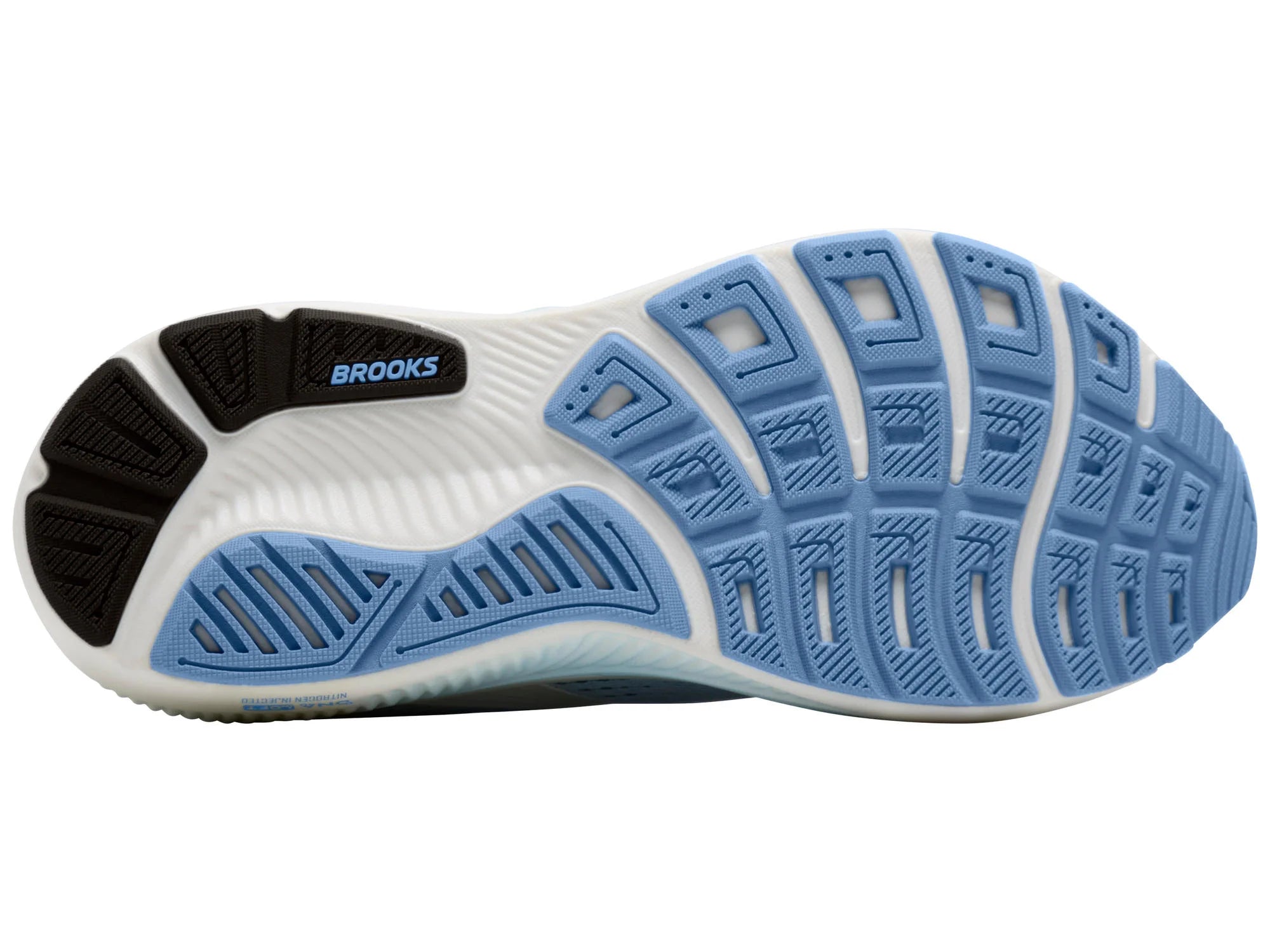 Brooks Men's Ghost 18 Running Shoe - White/Black/Open Air