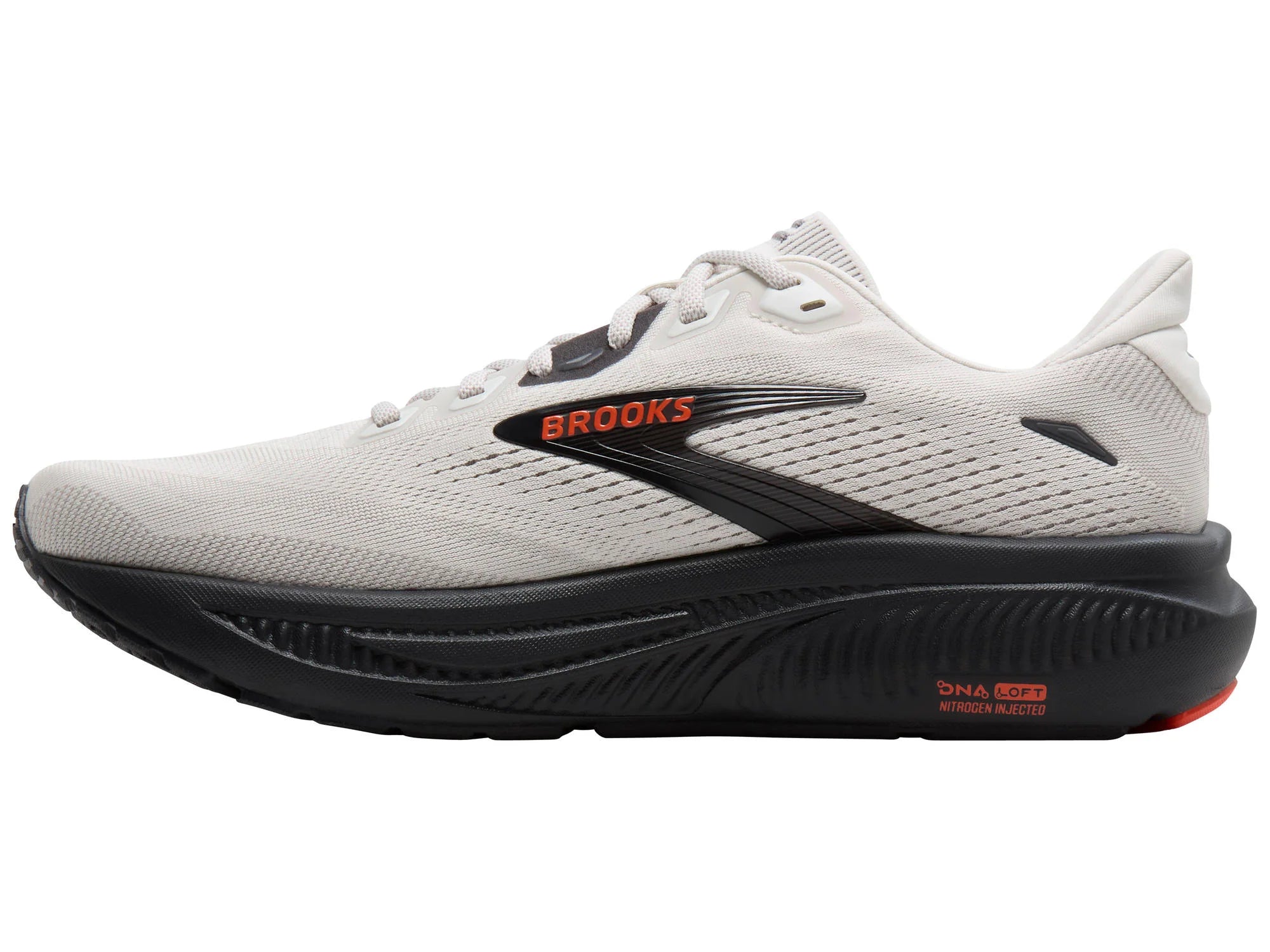 Brooks Men's Ghost 18 Running Shoe - Coconut/Pearl/Tigerlily