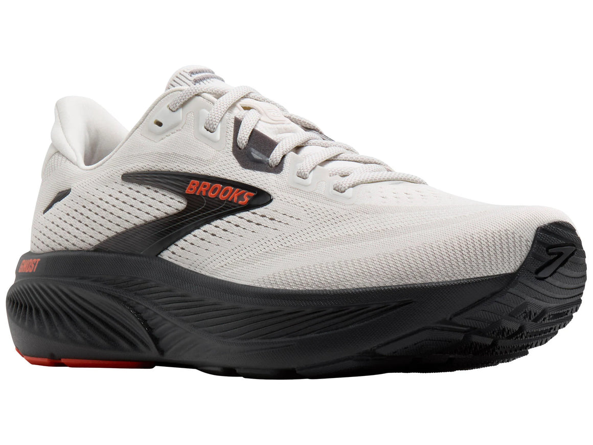 Brooks Men's Ghost 18 Running Shoe - Coconut/Pearl/Tigerlily