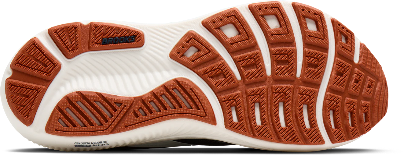 Brooks Men's Ghost 18 Running Shoe - Navy Blazer/Red Earth/Blue 1104931D429