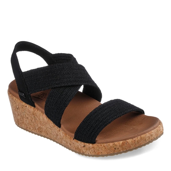 Skechers Women's Beverlee-Love Stays Wedge Sandal - Black 119260