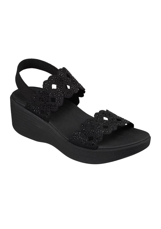 Skechers Women's Parallel Lie-Sass Sandal - Black 119420