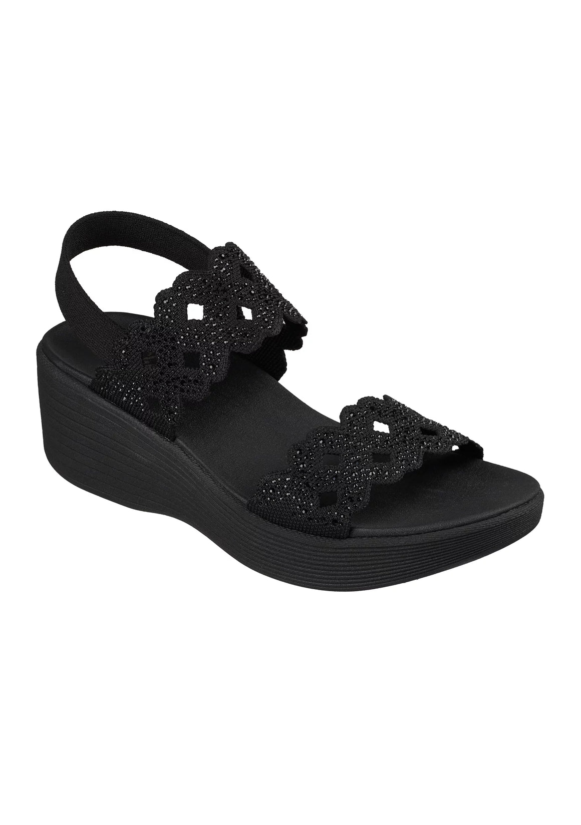 Skechers Women's Parallel Lie-Sass Sandal - Black 119420