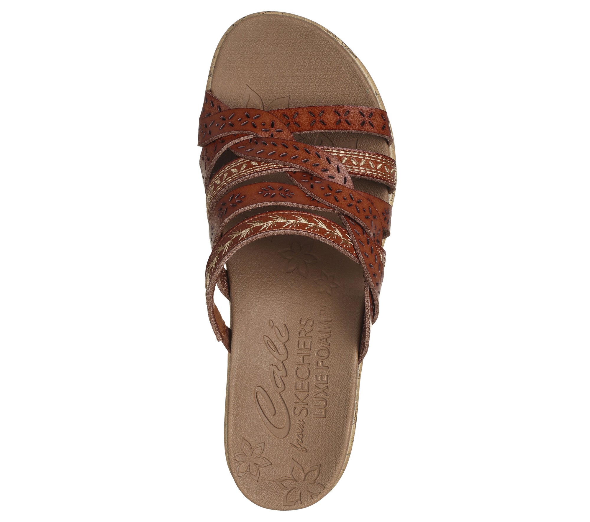 Skechers Women's Beverlee-New Resort Sandal - Luggage 119580