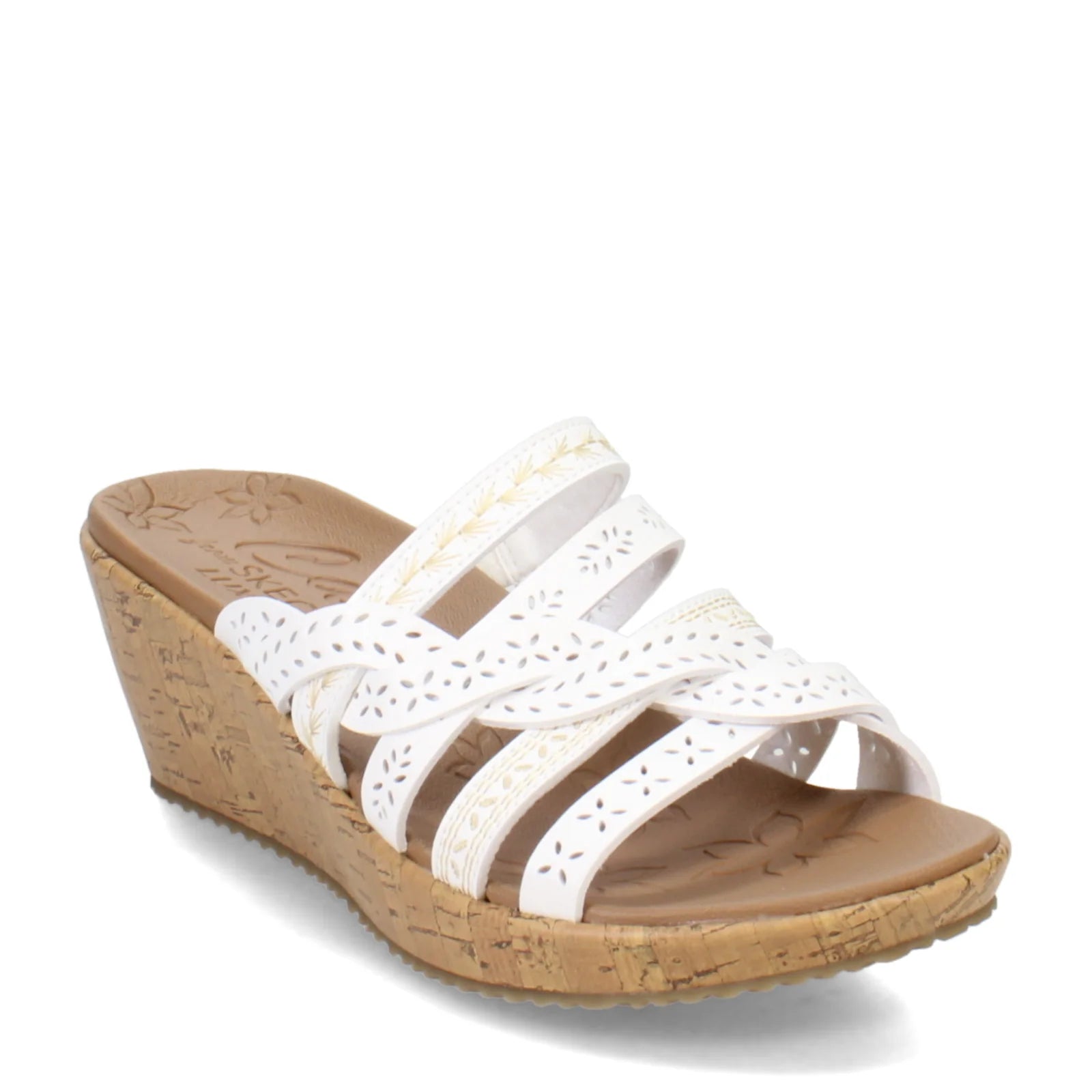MB L×4 Skechers Women's Beverlee-New Resort Sandal - White 119580