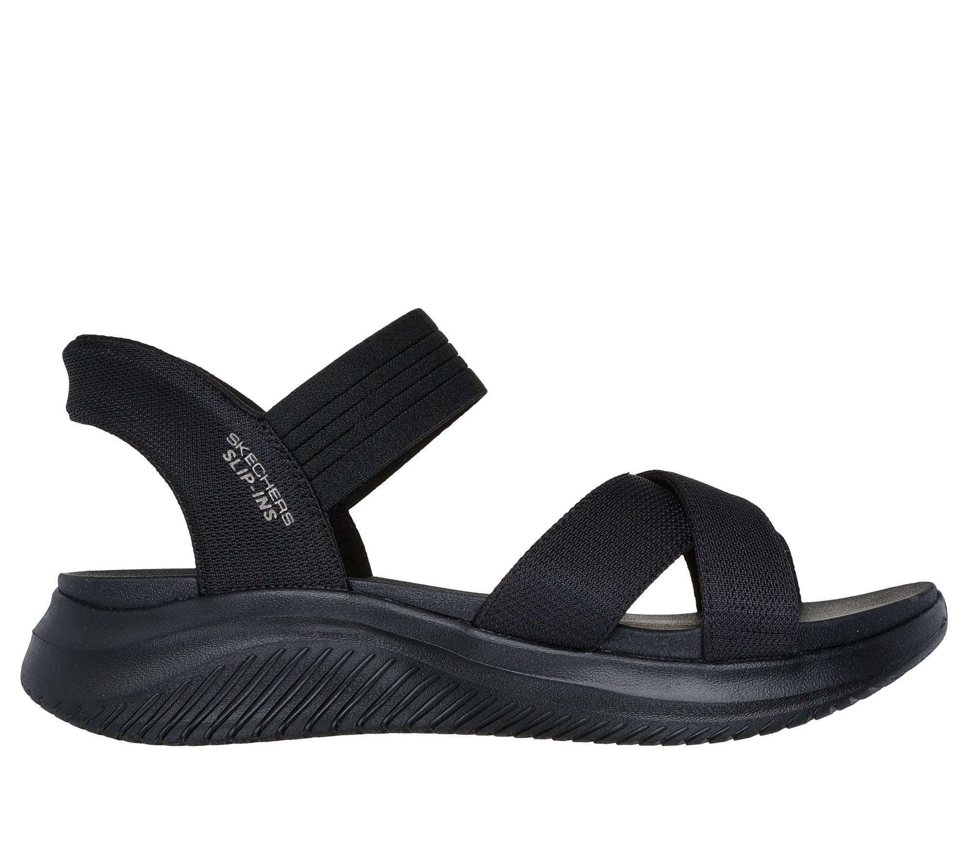 Skechers Women's Slip-In Ultra Flex 3.0 Sandal - Black 119975