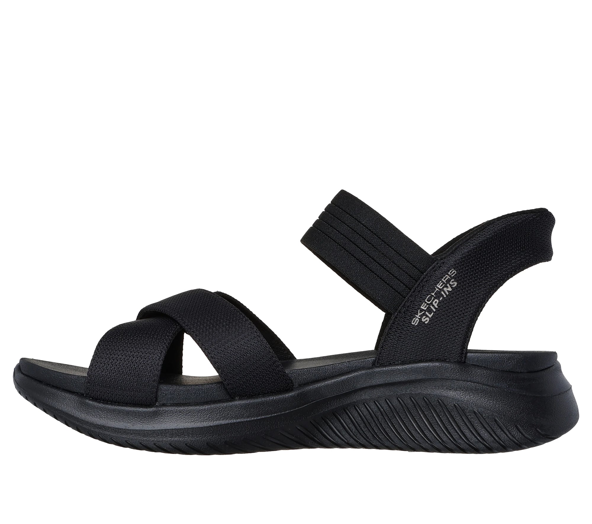 Skechers Women's Slip-In Ultra Flex 3.0 Sandal - Black 119975