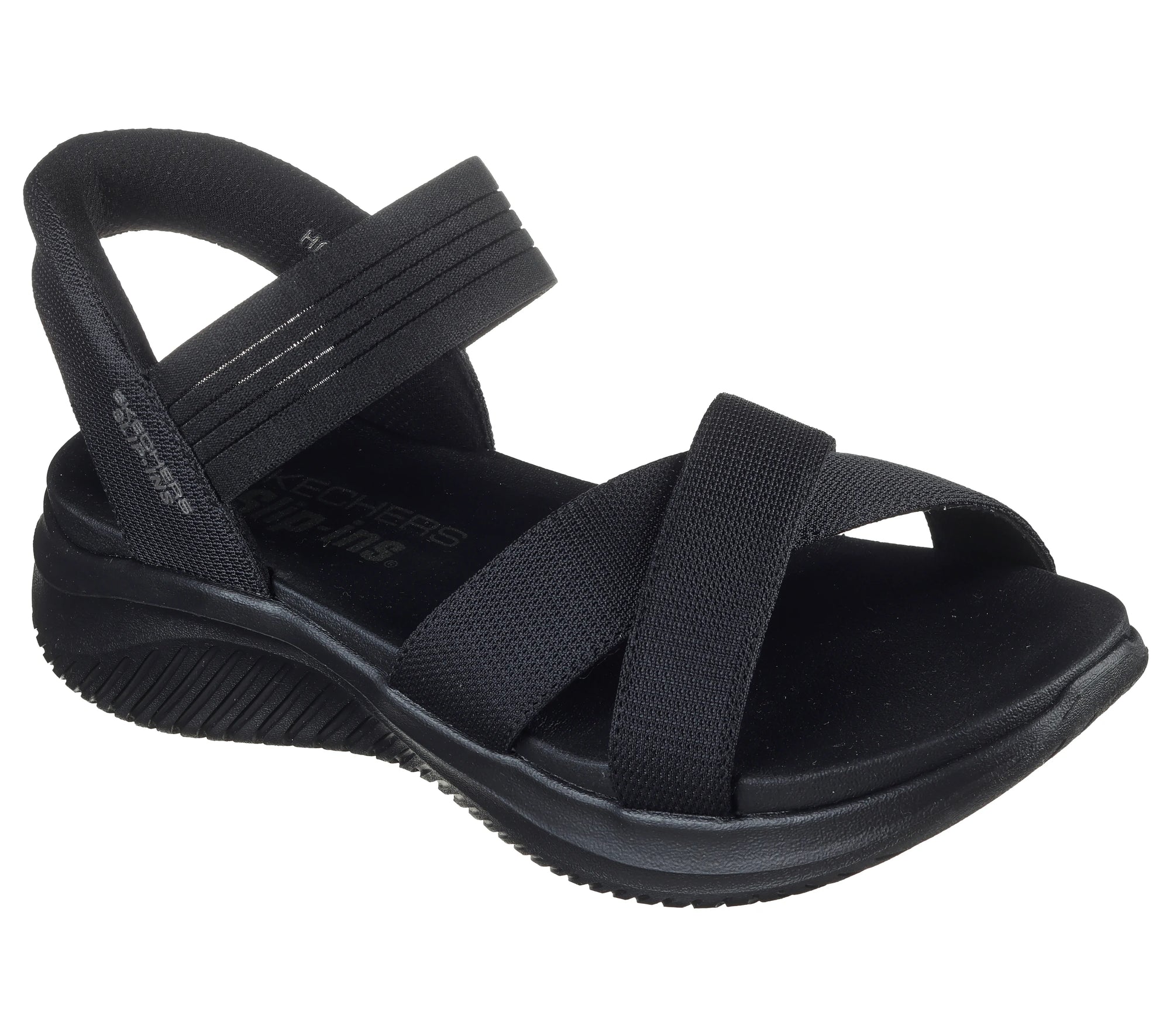 Skechers Women's Slip-In Ultra Flex 3.0 Sandal - Black 119975