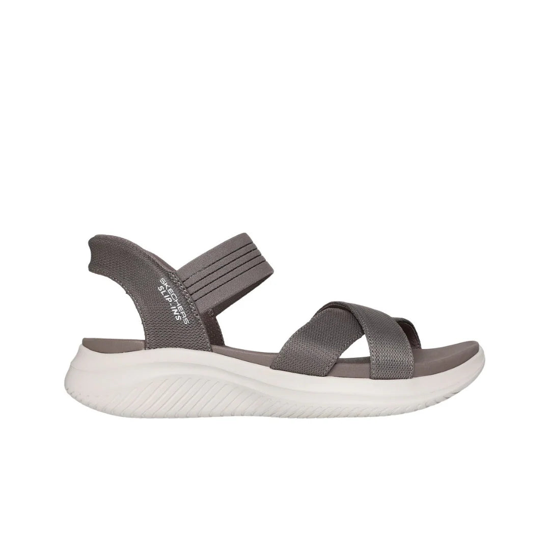 Skechers Women's Slip-In Ultra Flex 3.0 Sandal - Dark Taupe 119975