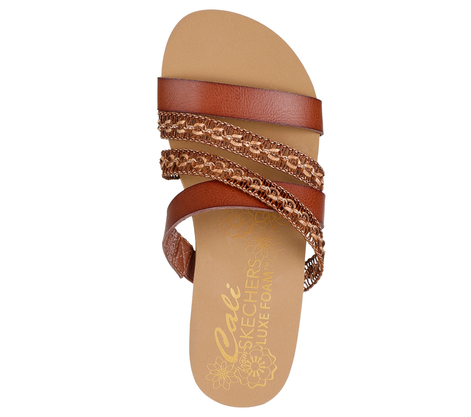 Skechers Women's Summers Platform Slide Sandal - Luggage 120073