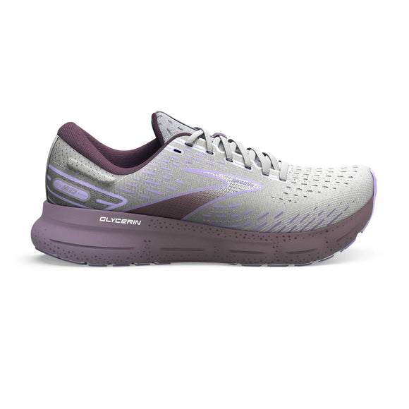 Brooks Women's Glycerin 20 Running Shoes - White/Orchid/Lavender 1203691B168