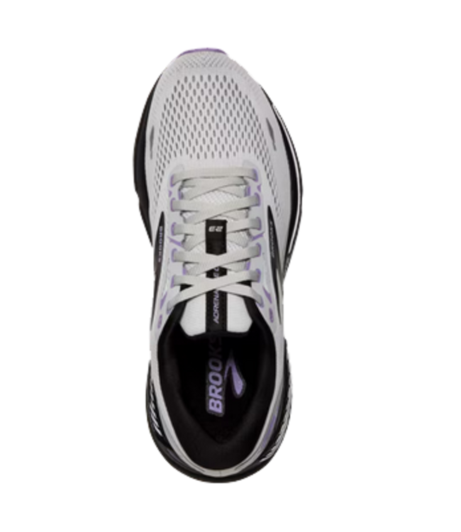 Brooks Women's Adrenaline GTS 23 Running Shoe - Grey/Black/Purple