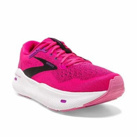 Brooks Women's Ghost Max Running Shoe - Pink Glo/Purple/Black 1203951B628