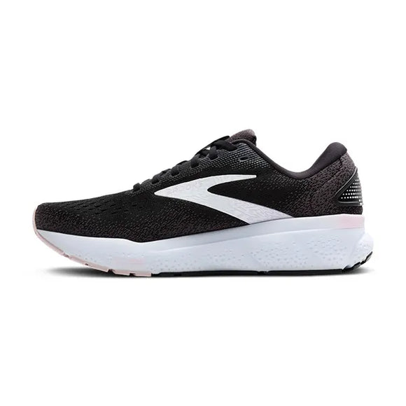 Brooks Women's Ghost 16 Running Shoe - Black/White/Orchid Ice 1204071B077