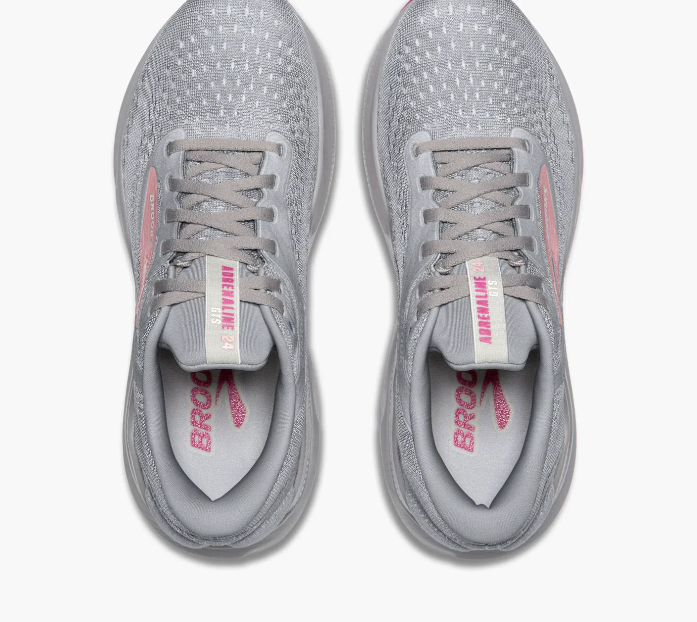 Brooks Women's Adrenaline GTS 24 Running Shoe - Alloy/White/Zephyr 1204261B019