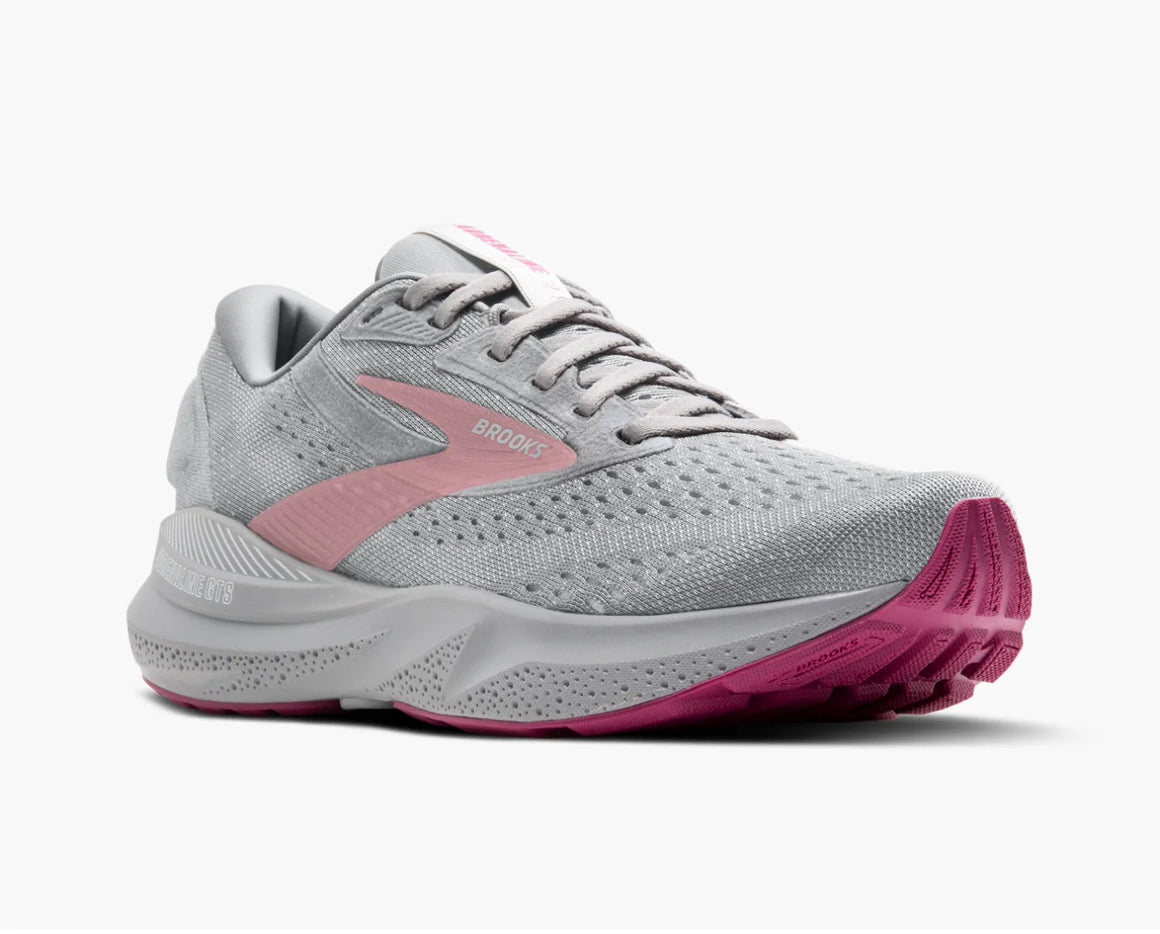 Brooks Women's Adrenaline GTS 24 Running Shoe - Alloy/White/Zephyr 1204261B019