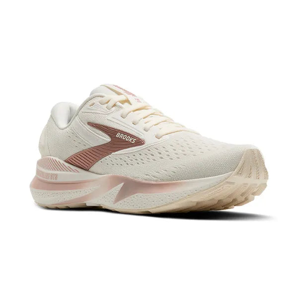 Brooks Women's Adrenaline GTS 24 Running Shoe - Coconut/Rose Gold/White 1204261B181