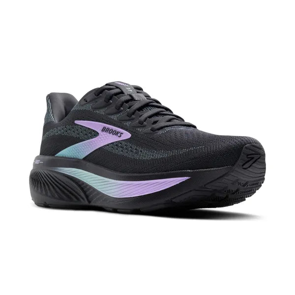 Brooks Women's Ghost 17 Running Shoe - Grey/Clearwater/Purple