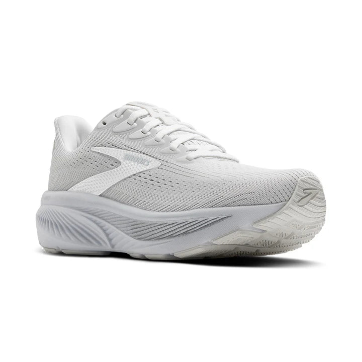 Brooks Women's Ghost 17 Running Shoe - White/White/Grey 1204311B151