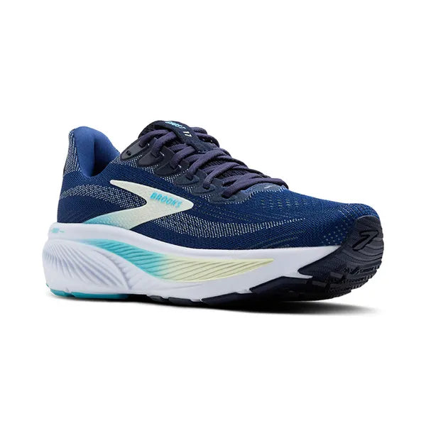 Brooks Women's Ghost 17 Running Shoe - Navy/Green/Turquoise 1204311B458