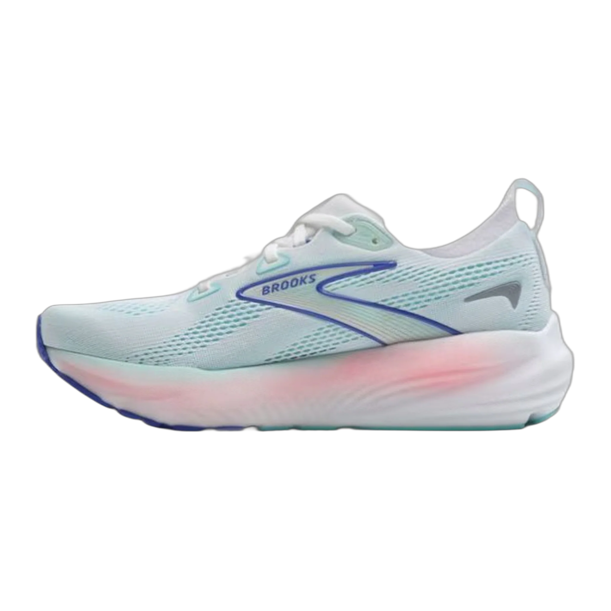 Brooks Women's Glycerin 22 Running Shoe - White/Limpet Shell/Amparo Blue 1204341B110