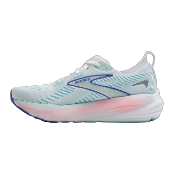 Brooks Women's Glycerin 22 Running Shoe - White/Limpet Shell/Amparo Blue 1204341B110