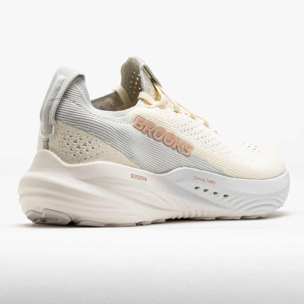 Brooks Women's Glycerin StealthFit 22 Running Shoe - Coconut/Oyster/Rose 1204371B159