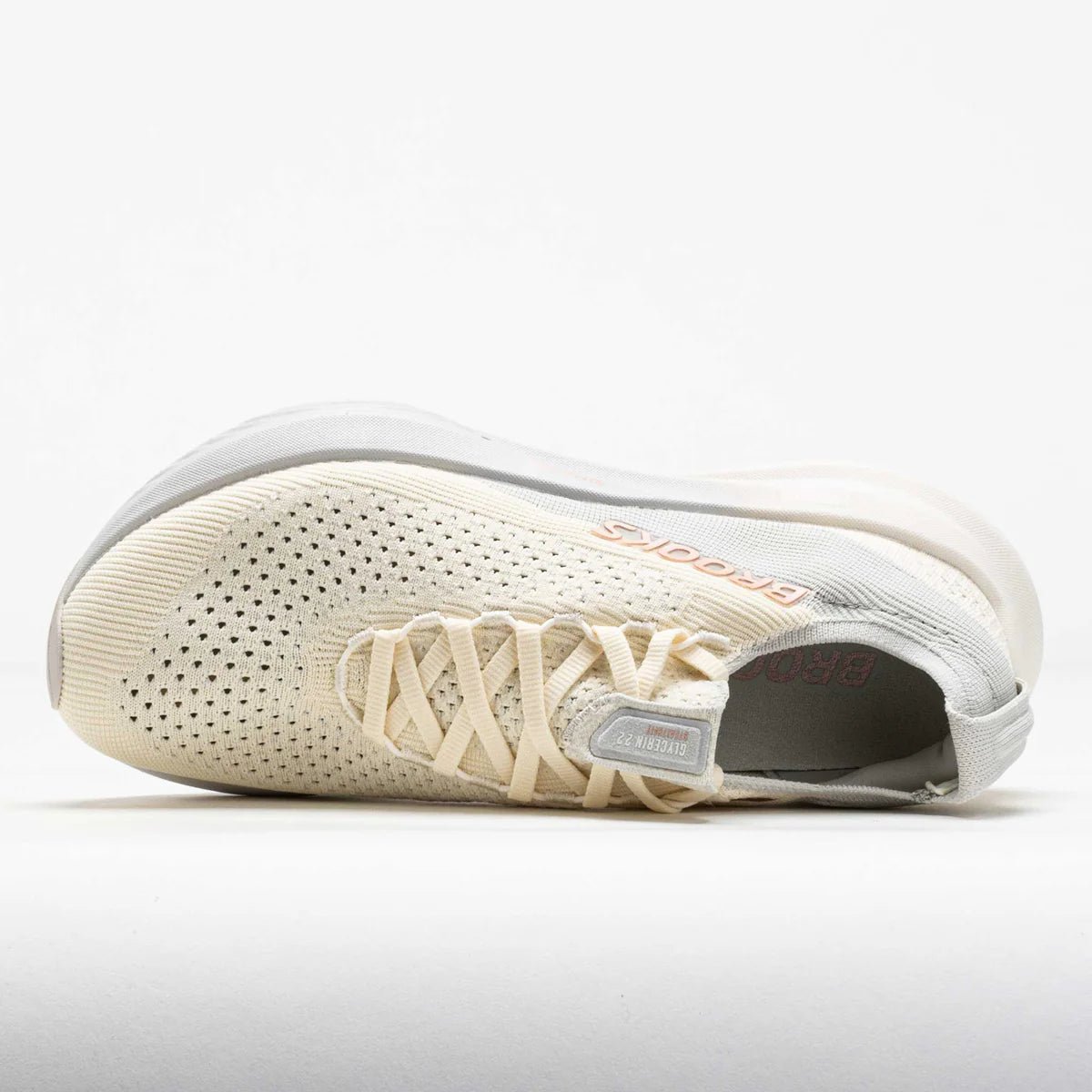 Brooks Women's Glycerin StealthFit 22 Running Shoe - Coconut/Oyster/Rose 1204371B159