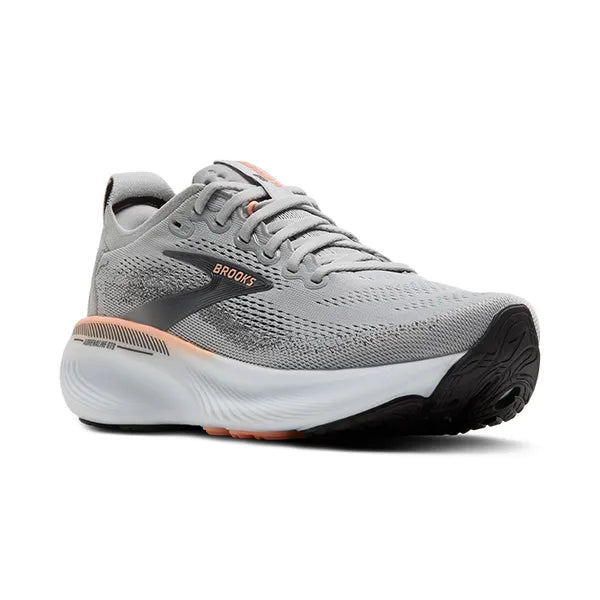 Brooks Women's Adrenaline GTS 25 Running Shoe - Grey/Blackened Pearl/Coral