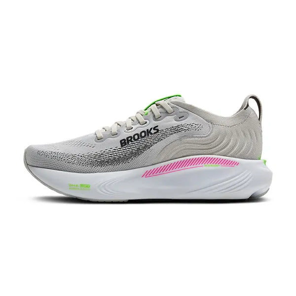 Brooks Women's Adrenaline GTS 25 Running Shoe - Oyster/Pink/Green 1204431B053