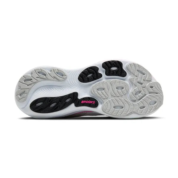 Brooks Women's Adrenaline GTS 25 Running Shoe - Oyster/Pink/Green 1204431B053