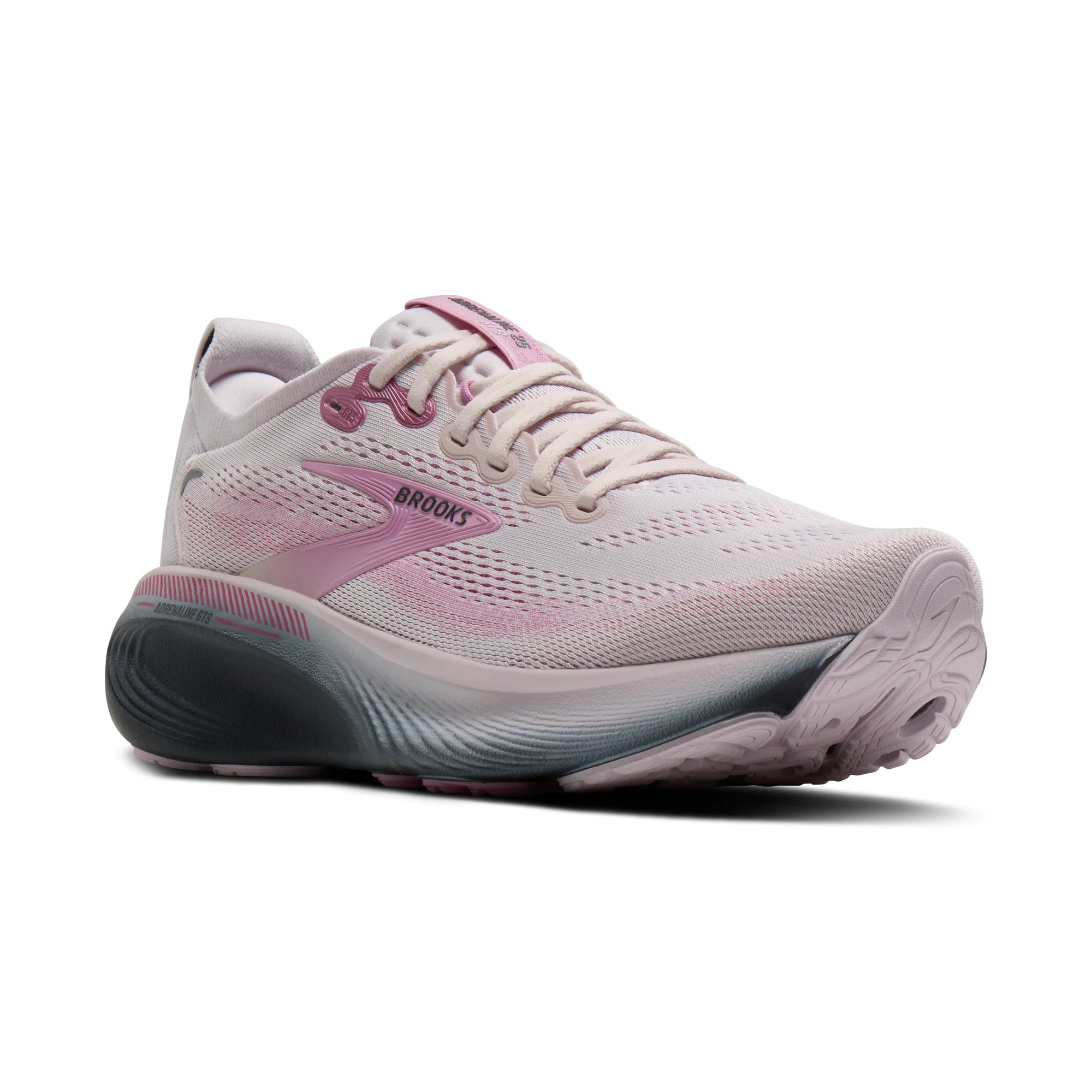 Brooks Women's Adrenaline GTS 25 Running Shoe - Mauve/Ebony/Pink 1204431B693