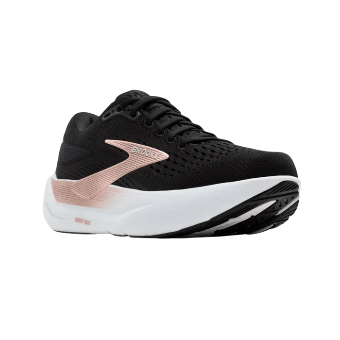 Brooks Women's Ghost Max 3 Running Shoe - Black/Black/Rose Gold 1204571B043
