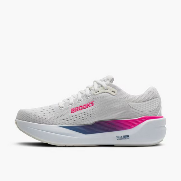 Brooks Women's Ghost Max 3 Running Shoe - White/Moonlight/Pink 1204571B132