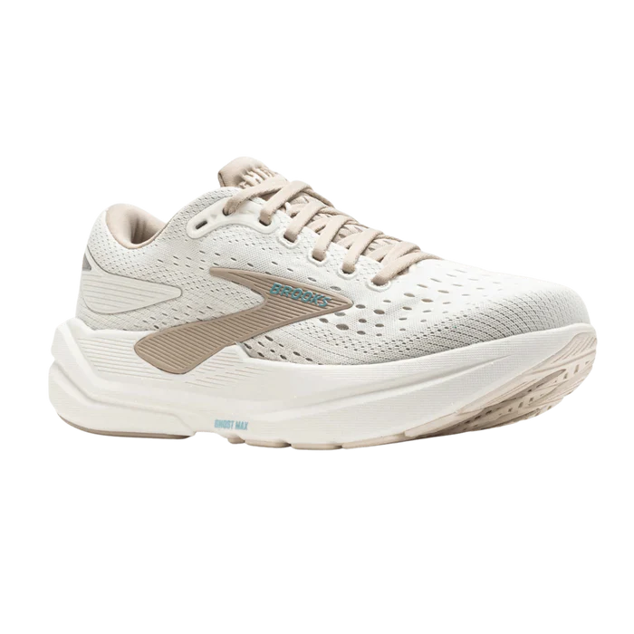 Brooks Women's Ghost Max 3 Running Shoe - Coconut/Chateau Grey/Blue 1204571B181