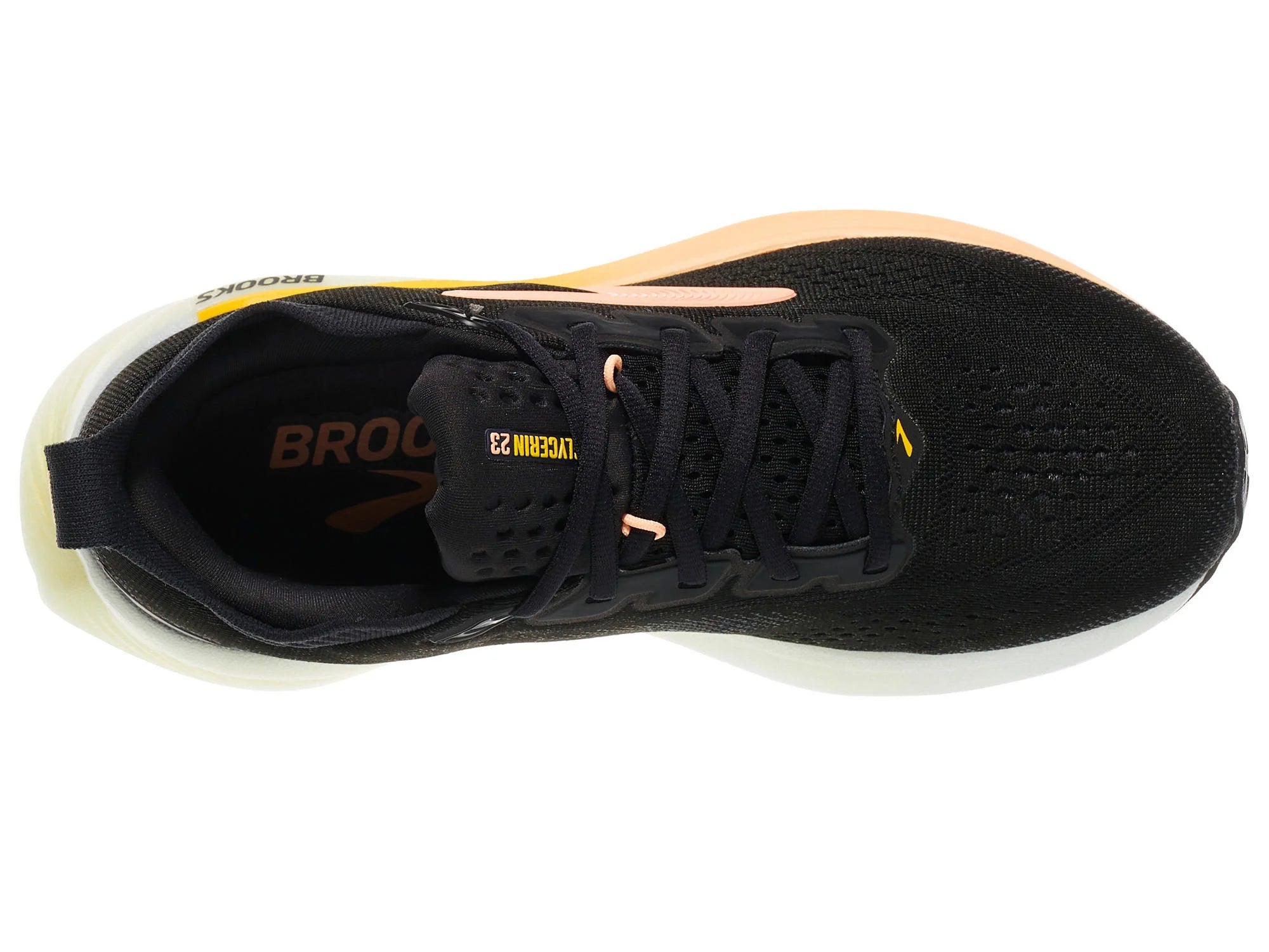 Brooks Women's Glycerin 23 Running Shoe - Black/Peach/Nightlife 1204651B072